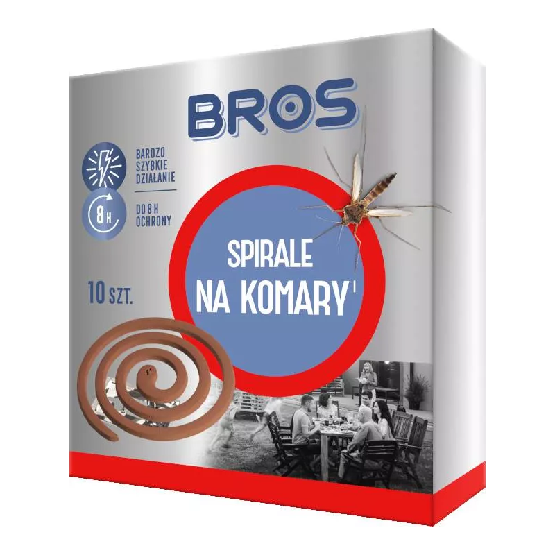 Bros 10szt. Spirale na komary I Owadobójcze Szybkie działanie
