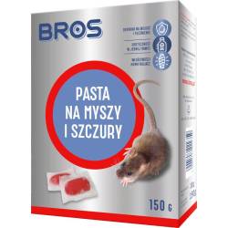 Bros 150g Pasta na myszy szczury skuteczna odporna na wilgoć pleśnienie
