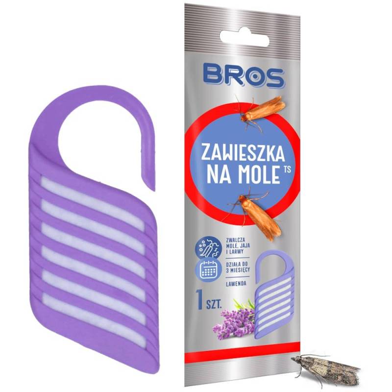 Bros Zawieszka na mole o zapachu lawendowym ochrona przed molami odzieżowymi szafa szuflada