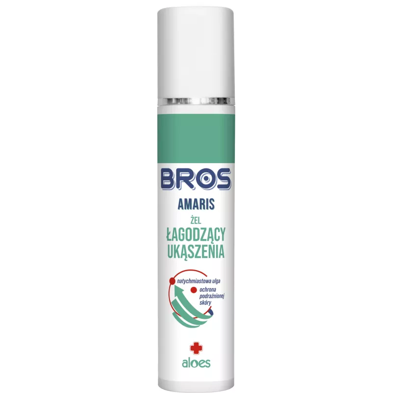Bros 50ml Żel łagodzący ukąszenia Amaris Aloes Natychmiastowa ulga Ochrona podrażnionej skóry