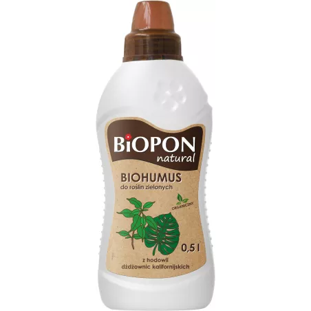 Biopon 0,5 l Biohumus do Roślin Zielonych Naturalny Monstera Fikus