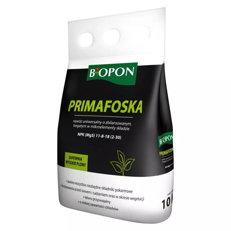 Biopon 10 kg Primafoska Nawóz uniwersalny Wieloskładnikowy Obfite zbiory Zbilansowany