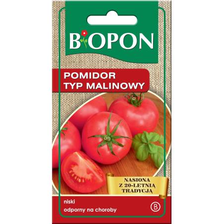 Biopon 0,2g Pomidor Malinowy Kujawski Nasiona warzyw Odmiana plenna Odporna na choroby