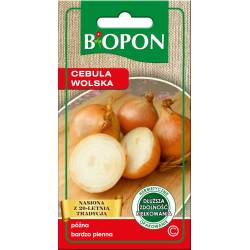 Biopon 3g Cebula Wolska Nasiona warzyw Odmiana późna Bardzo plenna Biały smaczny miąższ