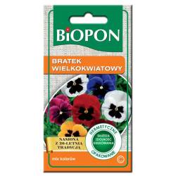 Biopon 0,4g Bratek Wielokwiatowy Mix Nasiona kwiatów Mieszanka kolorów Kolorowa rabatka