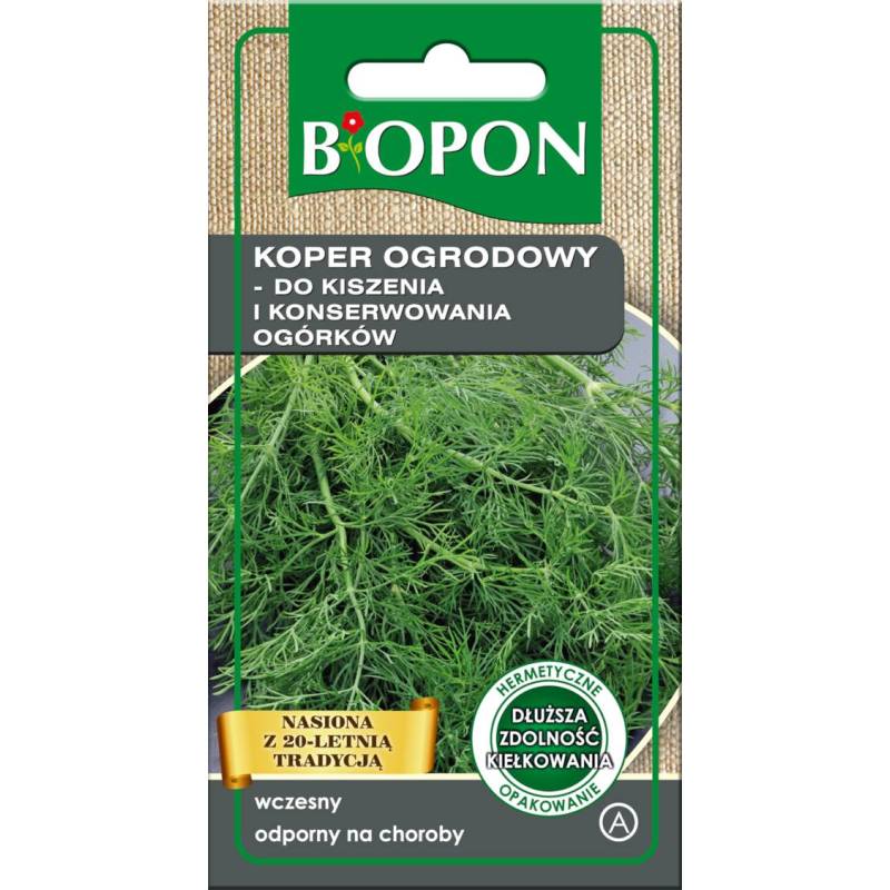 Biopon 4g Koper Sprinter Kiszenie Konserwowanie Ogórków Nasiona warzyw Aromatyczna zielona nać