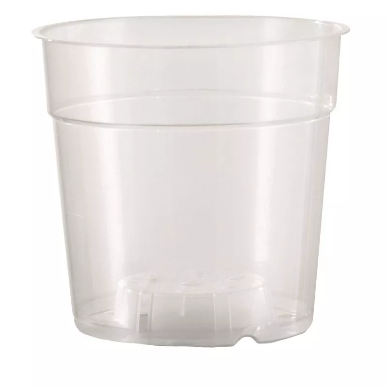 KORAD Doniczka do storczyka bezbarwna przemysłowa 17cm Transparentna Orchidea