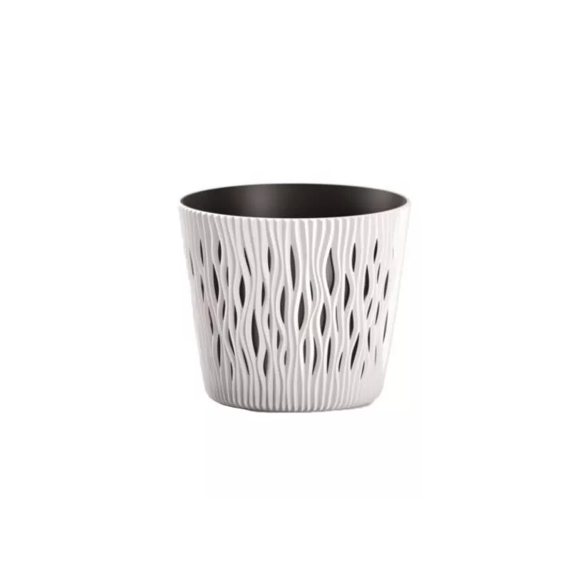 Prosperplast Doniczka Sandy Round DSR160 Kolor Biały Taras Dom Monstera