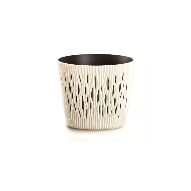 Prosperplast Doniczka Sandy Round DSR190 Kolor Kremowy Mieszkanie Taras Sansewieria