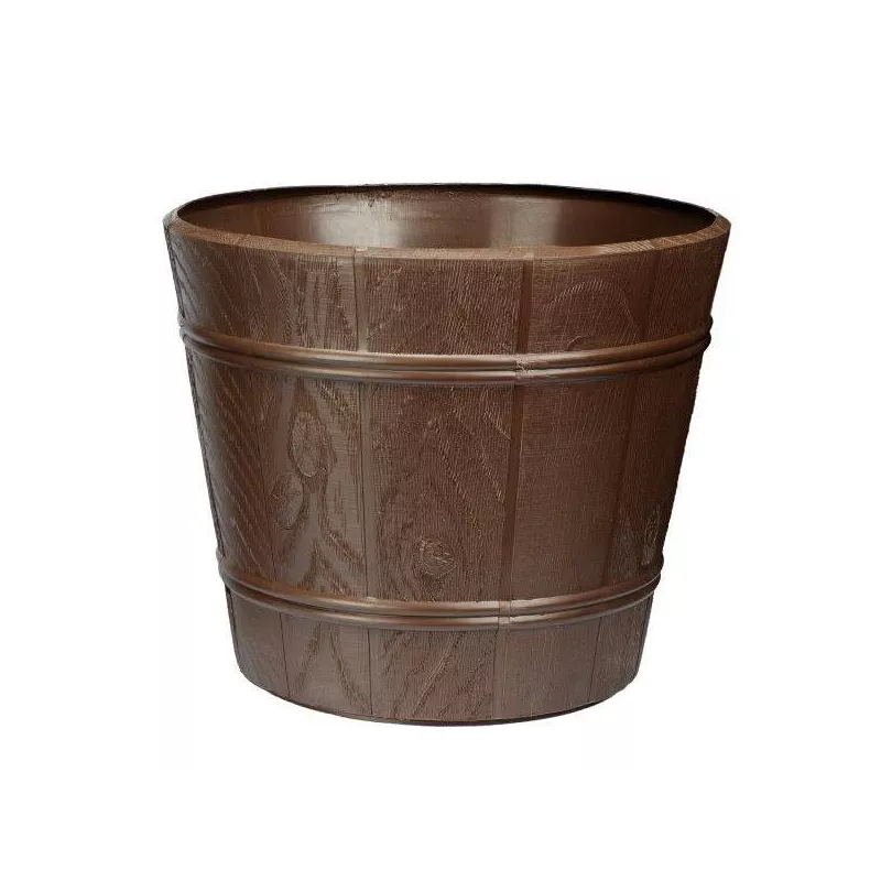 FORM Doniczka osłonka drewnopodobna 6 Brąz Żywotnik Jałowiec