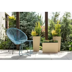 LAMELA Doniczka Finezja Dłuto Frappe 19x19 + Wkład Donica Balkon