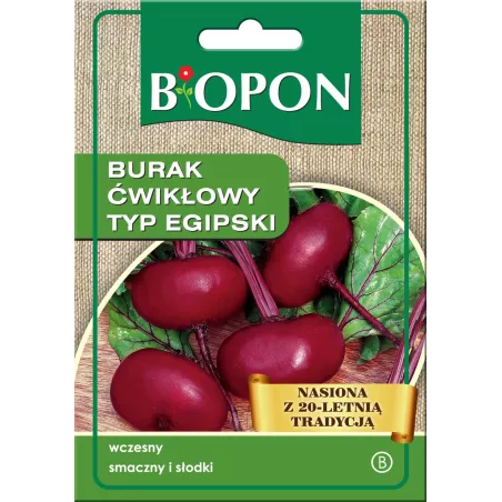 Biopon 15g Burak Ćwikłowy Egipski Nasiona warzyw Wczesny Smaczny Słodki