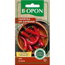 Biopon 0,5g Papryka ostra De Cayenne Nasiona warzyw Pikantna Czerwona Odmiana wczesna