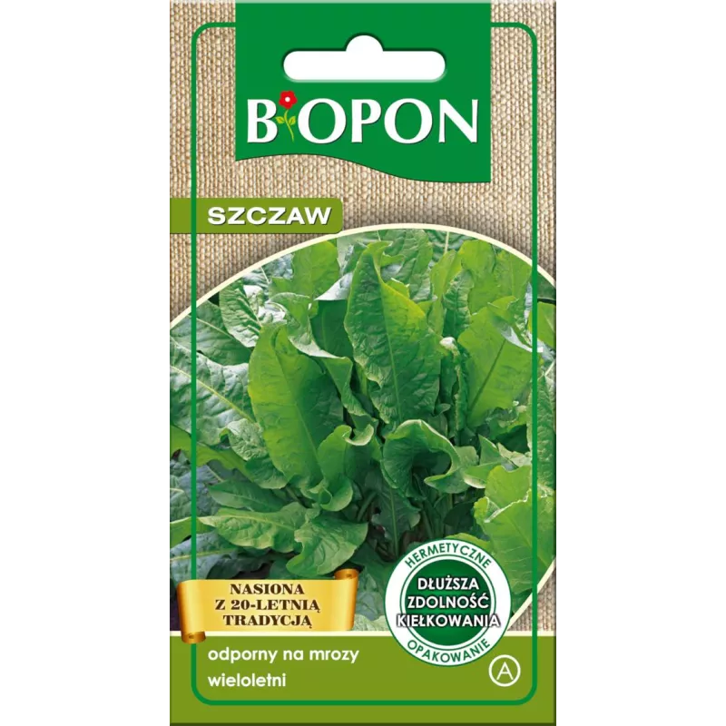 Biopon 2g Szczaw Belwilski Nasiona warzyw Wieloletni Odporny na mróz