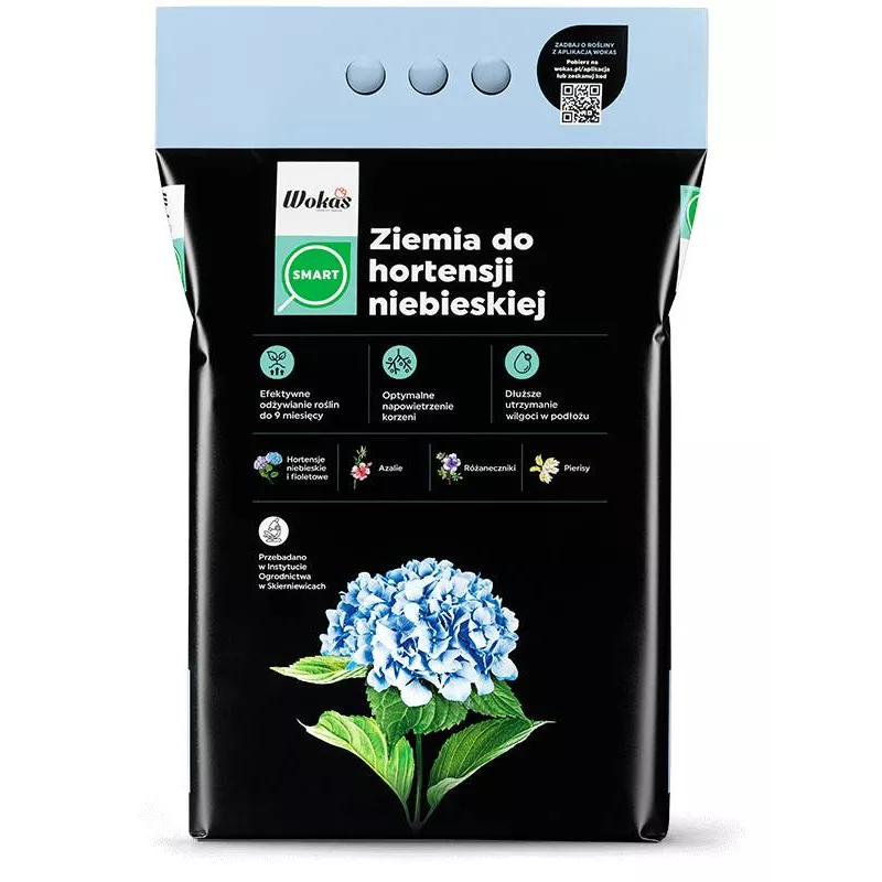 Wokas Smart 20l Ziemia do hortensji niebieskiej Podłoże + perlit nawóz