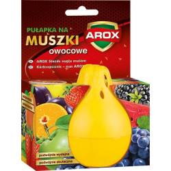 Arox 15ml Pułapka na muszki owocówki Gruszka + Płyn Wabik Przynęta