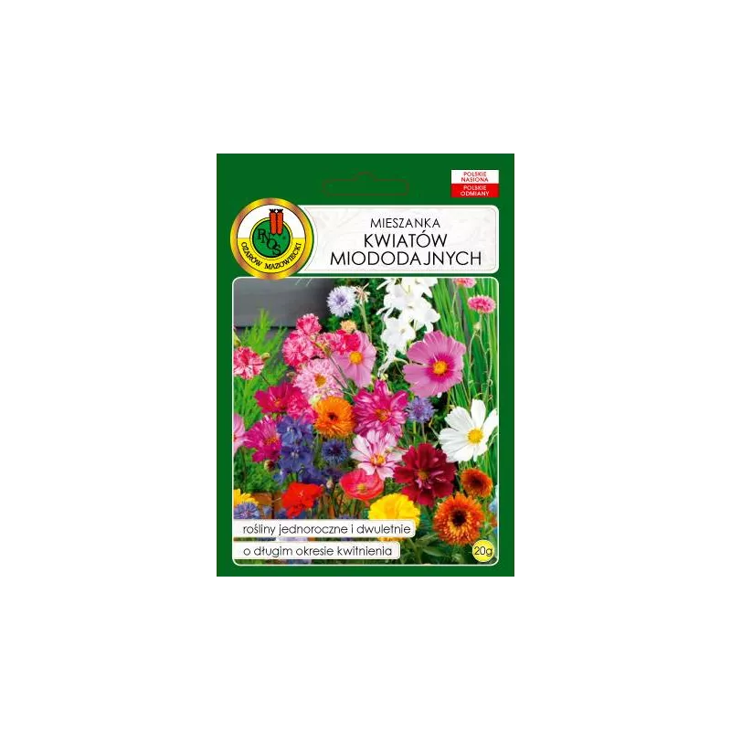 PNOS 20g Mieszanka kwiatów miododajnych Nasiona kwiatów Przyciągają pszczoły motyle Długo kwitną