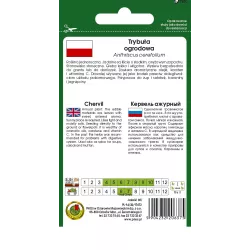 PNOS 1g Trybuła ogrodowa Commun Nasiona ziół Anyżowy aromat Do zup sosów sałatek