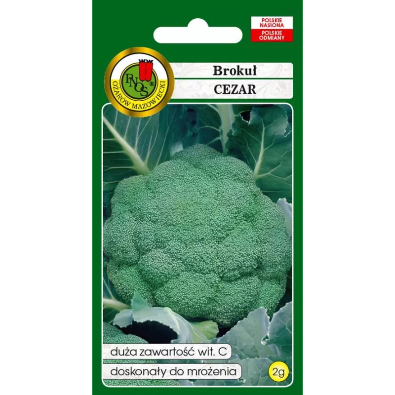 PNOS 2g Brokuł Cezar Nasiona warzyw Źródło witaminy C Mrożenie Na zupy