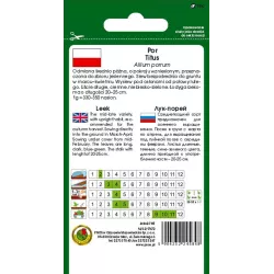 PNOS 1g Por Titus Nasiona warzyw Średnio późny Ostry Sałatki Zupy Przetwory