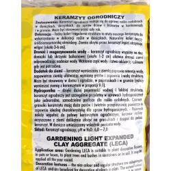 Forte KIK 15l Keramzyt ogrodniczy Drenaż Hydroponika Dekoracja Spulchnia ziemie