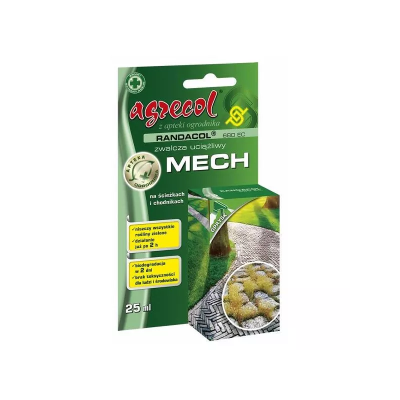 Agrecol Randacol 680EC 25ml Środek chwastobójczy na mchy glony wątrobowce
