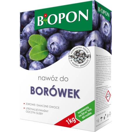 Biopon 1 kg Nawóz do borówek i innych roślin kwasolubnych