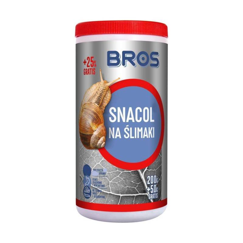 Bros Snacol 200g + 50g GRATIS Preparat na ślimaki nagie oskorupione granulat trutka