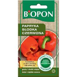 Biopon 0,5g Papryka California Wonder Słodka Czerwona Nasiona warzyw Szklarniowa Źródło witaminy C