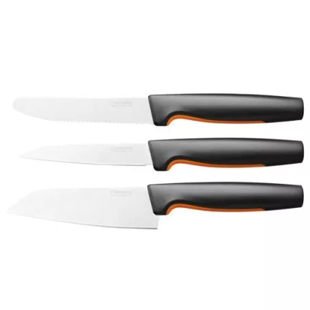 Fiskars Zestaw 3 noży 1057556 FF Nóż Szefa kuchni mały Do skrobania Pomidorów