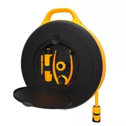 Fiskars Bęben + Wąż 3/8" 15m S 1020436 Nawadnianie Zestaw gotowy do użycia