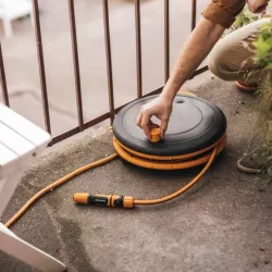 Fiskars Bęben + Wąż 3/8" 15m S 1020436 Nawadnianie Zestaw gotowy do użycia
