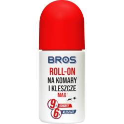 Bros 50 ml Roll-on na komary kleszcze MAX ochrona 9 godzin Meszki