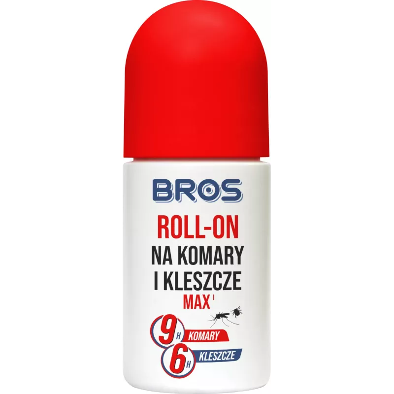 Bros 50 ml Roll-on na komary kleszcze MAX ochrona 9 godzin Meszki