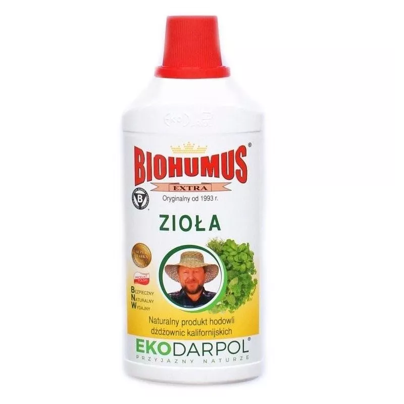 Ekodarpol 0,5 l Biohumus Extra do ziół nawóz regenerator naturalny zioła majeranek bazylia tymianek