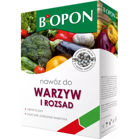 Biopon 3 kg Nawóz do warzyw i rozsad obfite zbiory przyspieszony wzrost zdrowe owoce