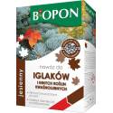Biopon 1 kg Nawóz jesienny do iglaków wspomaganie procesów drewnienia wybarwienie igieł