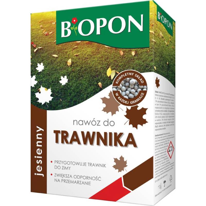 Biopon 3 kg Nawóz jesienny do trawnika kompletny skład bez azotu