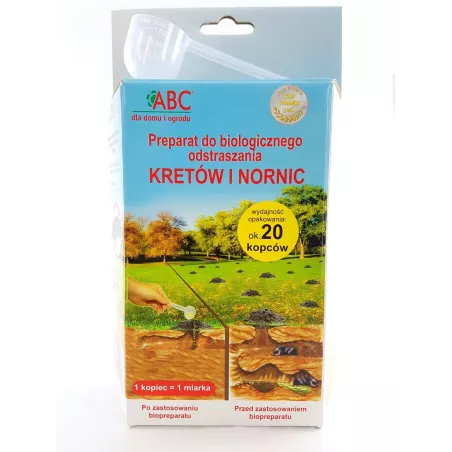 ABC 200g Preparat do biologicznego odstraszania kretów i nornic 20 kopców