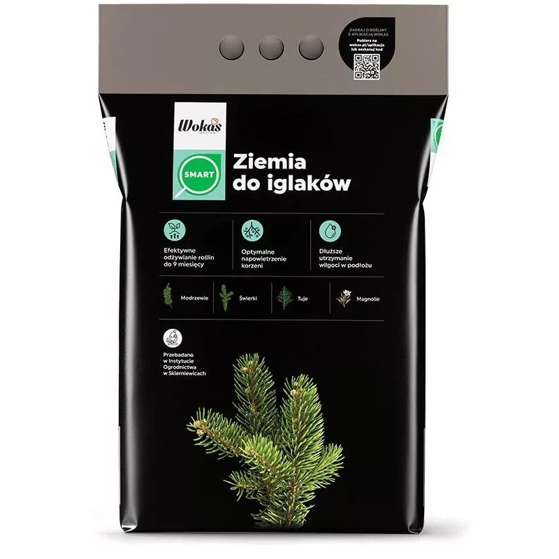 Wokas Smart 20l Ziemia do Iglaków podłoże perlit zeolit modrzewie tuje świerki