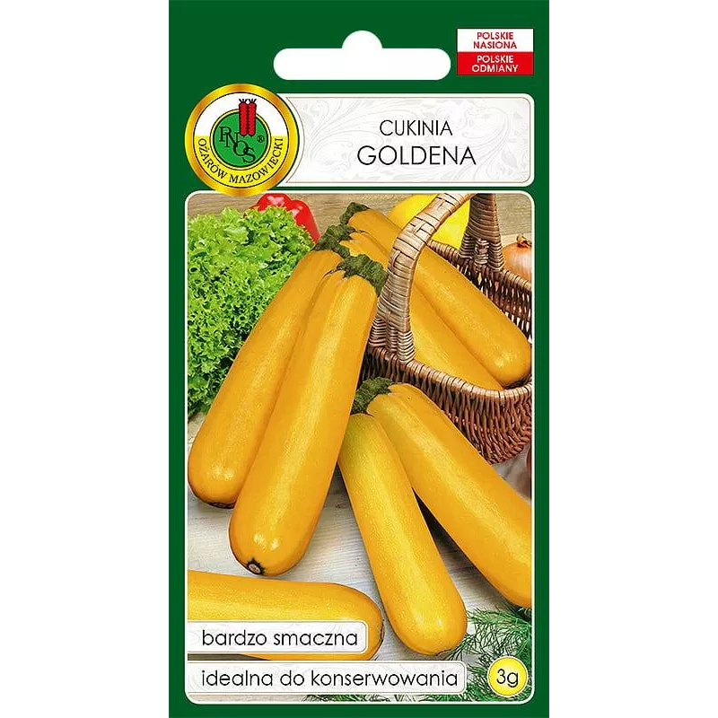 PNOS 3g Cukinia Goldena Żółta Nasiona warzyw Plenna Smaczna Konserwowanie