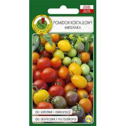 PNOS 0,9g Pomidor koktajlowy mieszanka Nasiona warzyw Żółte Zielone Czerwone Ciemne