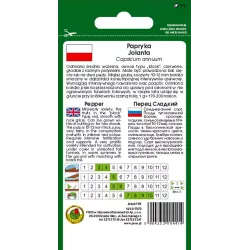PNOS 0,5g Papryka Jolanta Nasiona warzyw Czerwona Typu Block Źródło witaminy C