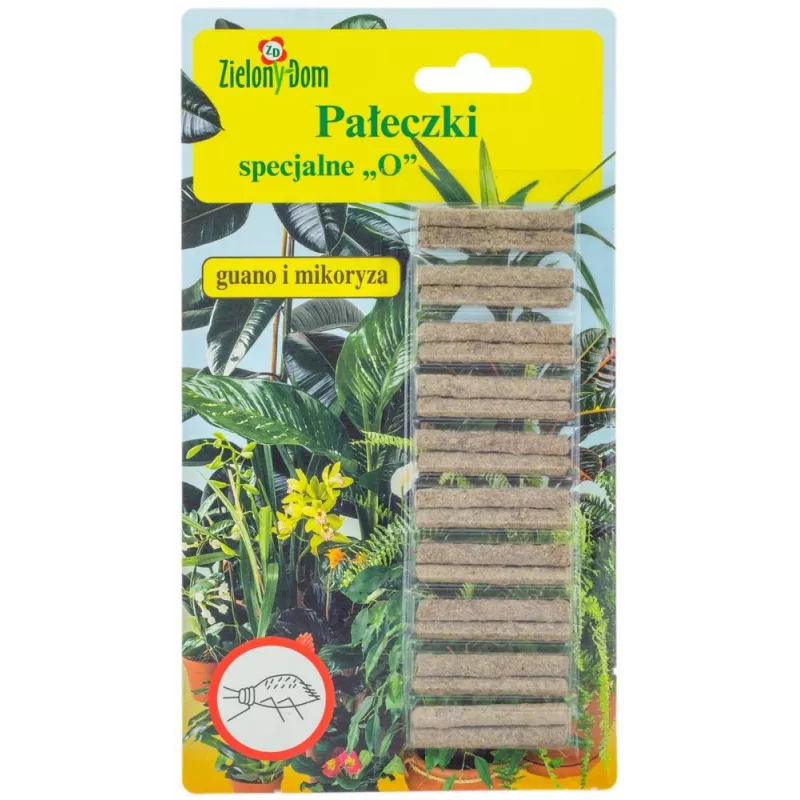 Zielony Dom 20szt. Pałeczki nawozowe specjalne "O" Guano Mikoryza Rośliny osłabione Regenerują