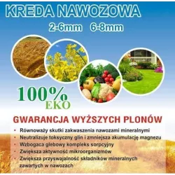 Wokas 5kg Wapno nawozowe granulowane Ecoptima Odkwasza ziemię Podnosi żyzność