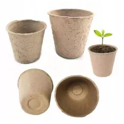 Chomik 60 szt. Doniczki torfowe 6x6 cm Naturalne Biodegradowalne Rozsada