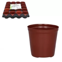 Chomik 20szt. Doniczki rozsadowe 6 cm + taca 3090 Wielodoniczka Wysiew Pikowanie