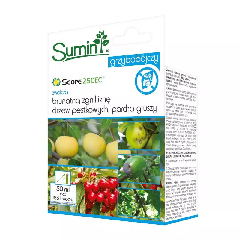 Sumin 50ml Score 250 EC Środek grzybobójczy Parch Brunatna zgnilizna drzew