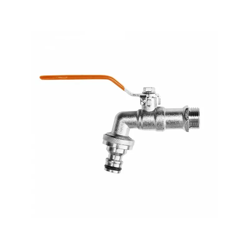 BRADAS Kran kulkowy 1/2" Gwint zewnętrzny 3/4" GKK0412 Ogrodowy Nypel