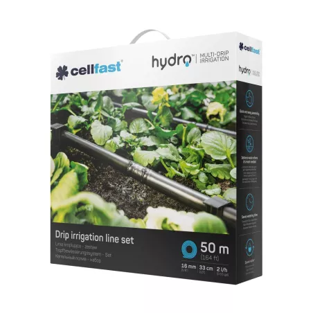 Cellfast Linia kroplująca HYDRO Zestaw 50m 19-060 Akcesoria do systemów nawadniania